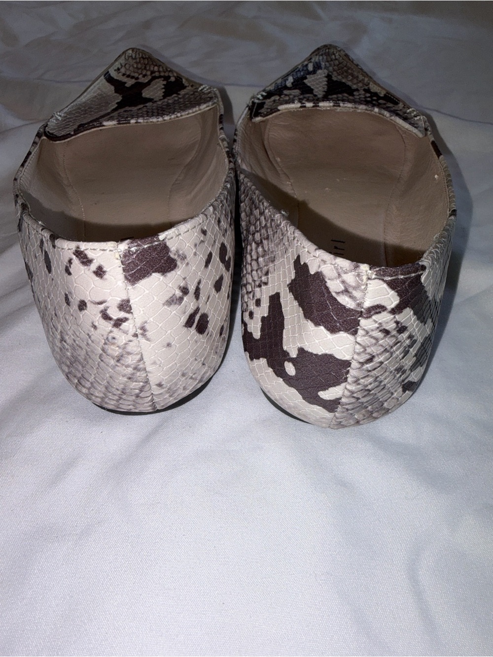 Madden Girl Snake-Print Pointed Toe Flats - Gray/Black - Picture 5 of 5